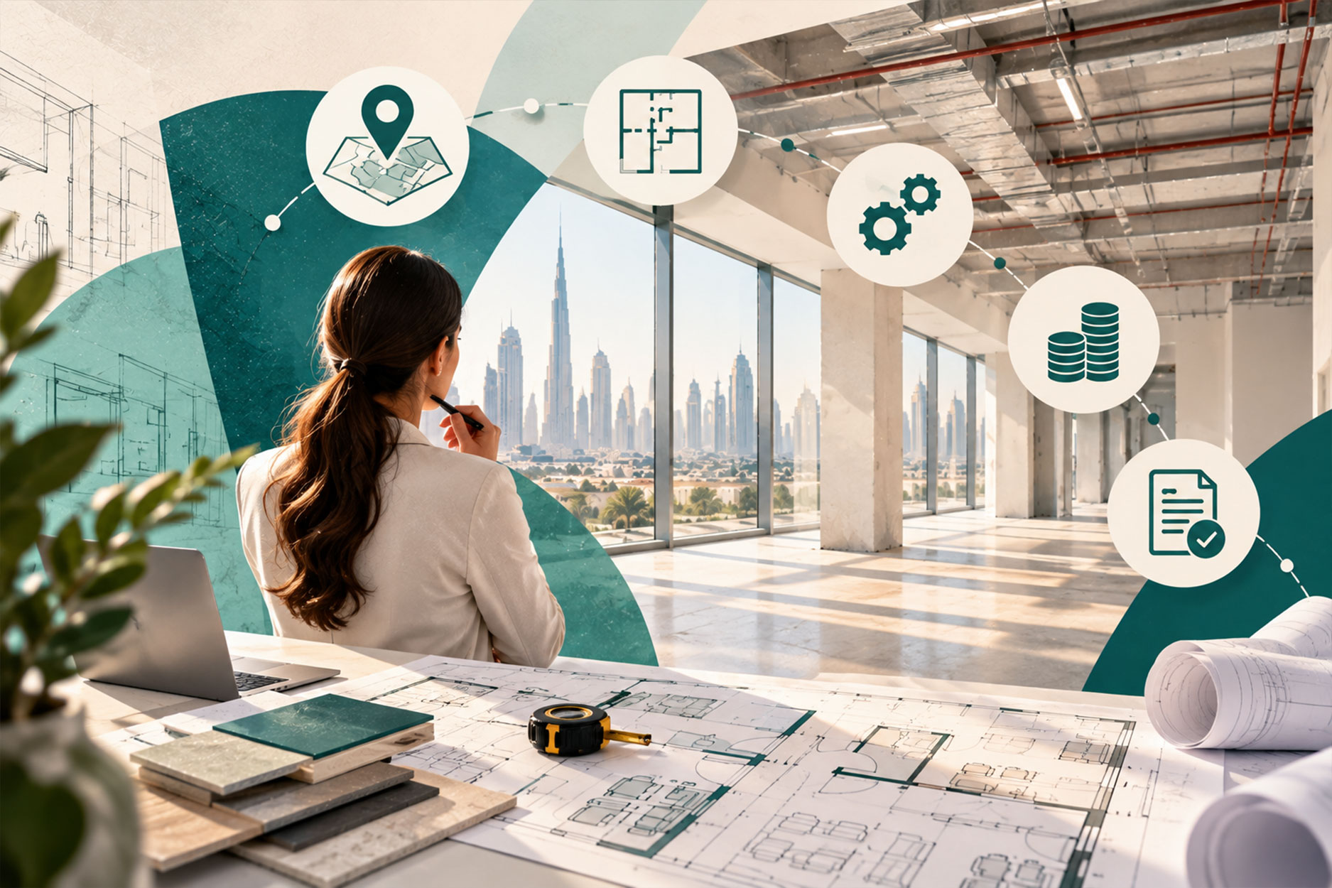 Clinic space planning and property assessment before renting a healthcare facility in the UAE